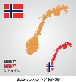 Norway Map Flag Stock Vector (Royalty Free) 541697689 | Shutterstock