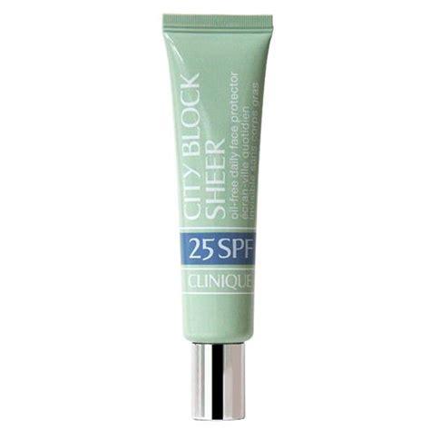 Clinique City Block Sheer Oil Free Daily Face Protector SPF 25 City Block, Clinique, Oil Free ...