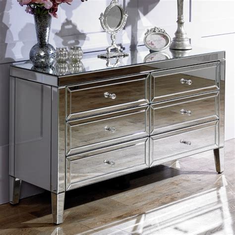 Valencia Mirrored 6 Drawer Chest