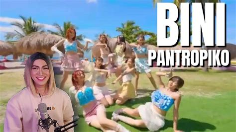 BINI "PANTROPIKO MV" REACTION VIDEO - YouTube