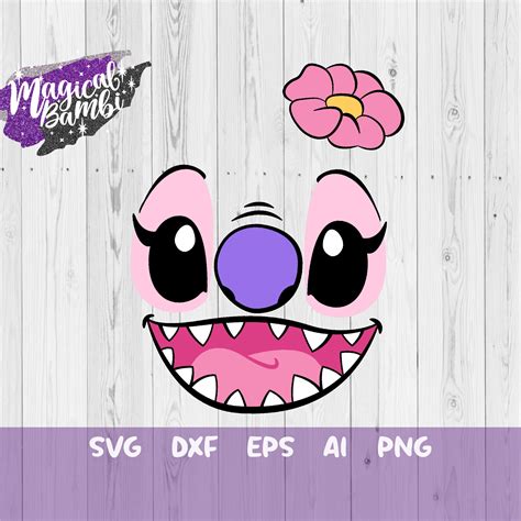 Lilo Stitch Angel Face SVG Stitch Girl Face Svg Angel Face - Etsy Canada