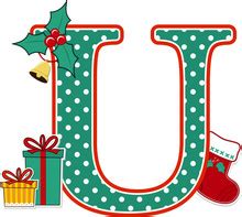 Christmas Alphabet # 1 - U Free Stock Photo - Public Domain Pictures