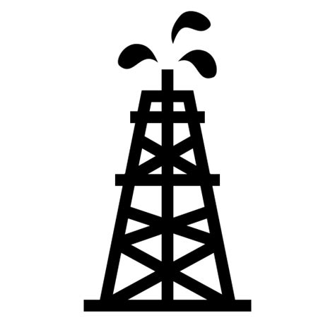 Oil rig icon, SVG and PNG | Game-icons.net