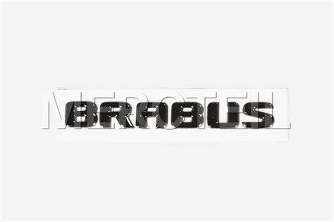 BRABUS Genuine Rear Black Badge Logo 211-000-14-SC for Boot LidTailgate