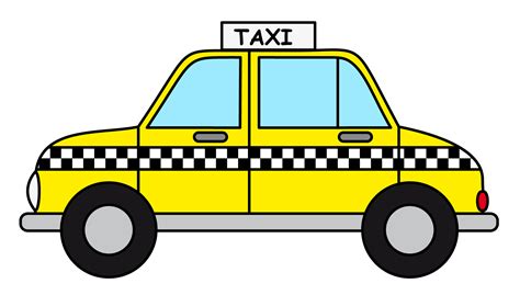 Cartoon Taxi Cab Clip Art | Clip art, New year clipart, Taxi