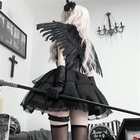 Fallen angel cosplay dress set – Cutiekill