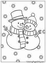 2004 Christmas Coloring Pages  ColoringPagesOnlycom Snowman sketch template