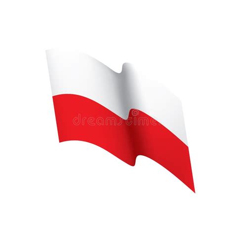 Poland Flag, Vector Illustration Stock Vector - Illustration of insignia, international: 124508172