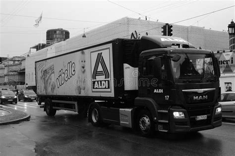 ALDI DELIVERY TRUCK editorial stock photo. Image of gemany - 91463328