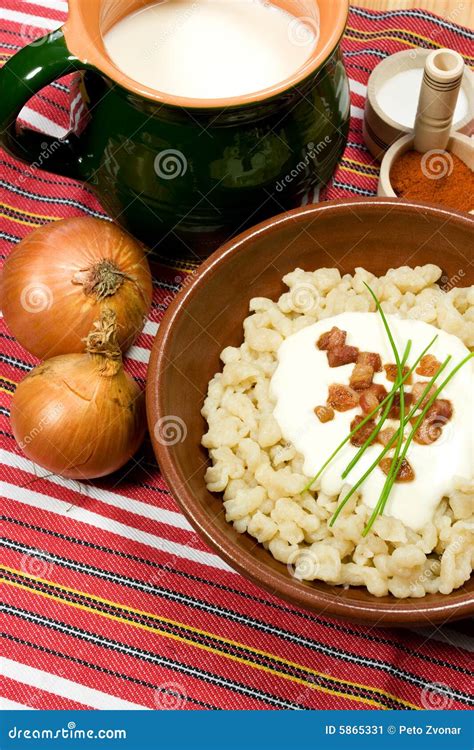 Traditional Slovak food stock image. Image of food, buttermilk - 5865331