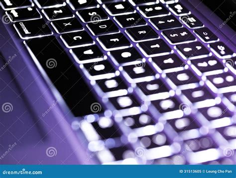 Illuminated keyboard stock image. Image of object, hardware - 31513605