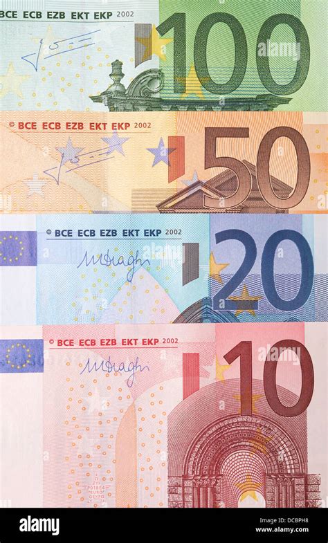 European Bank notes, Euro currency from Europe, Euros Stock Photo - Alamy