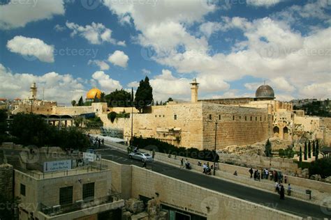 A view of Jerusalem showing the Dome of the Rock 35520226 Stock Photo ...