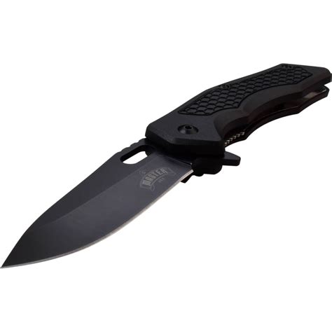 Best EDC Knife Spring Assisted Knife Black Stainless Steel P