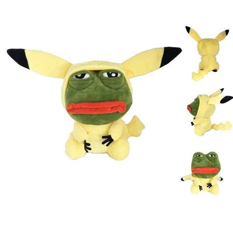 Pokemon Plush Pikachu Pepe plush Pepe The Frog Pokemon cosplay | Etsy