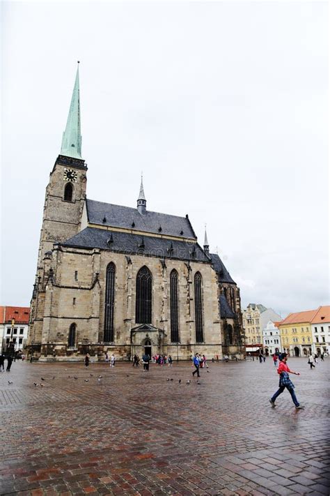 PLZEN, CZECH REPUBLIC - JUNE 5: Cathedral of St. Bartholomew on the ...