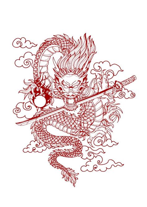 Red dragon tattoo | Red dragon tattoo, Dragon tattoo art, Dragon tattoo designs