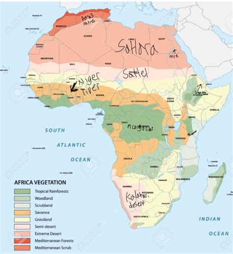 Geography Map Of Africa