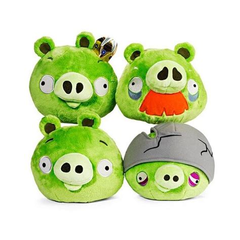 Angry Birds - Assortment of Four Pig Plush Toys 175 | Rewards for ...