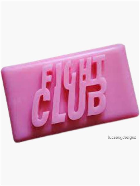 "Fight Club Soap Logo" Sticker for Sale by lucaengdesigns | Redbubble