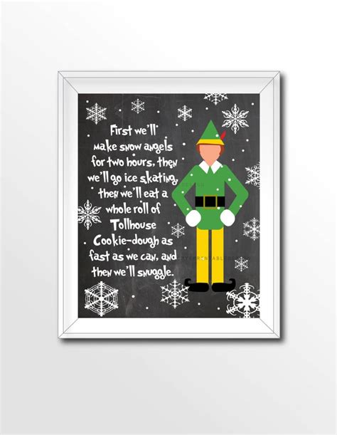 Buddy the Elf Quotes Buddy the Elf Christmas Movie - Etsy