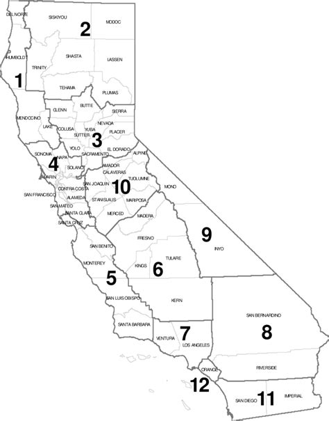 California Department of Transportation District Map | Download Scientific Diagram