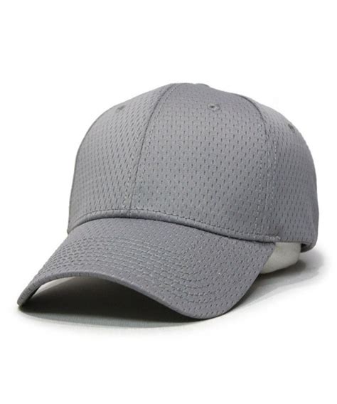 Plain Pro Cool Mesh Low Profile Baseball Cap with Adjustable Velcro ...