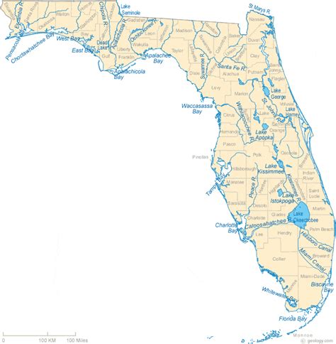 Map Of Florida Waterways - Almeta Mallissa