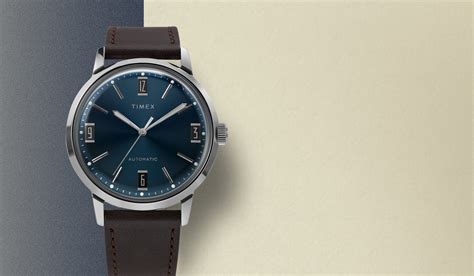 Marlin® Automatic 40mm Leather Strap Watch - TW2V44500 | Timex US