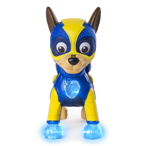 PAW Patrol - Mighty Pups Chase Figure with Light-up Badge and Paws, for ...