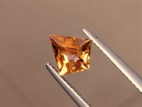 2ct+ Fancy Lozenge Natural Jacinth (Hyacinth) Zircon from Cambodia