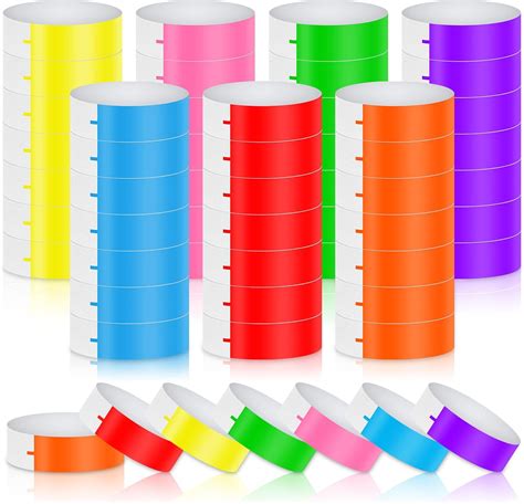 Amazon.com : Paper Wristbands for Events Colors - 700 Counts Neon Wrist ...