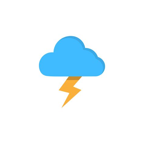 Cloud lightning vector icon illustration 23036672 Vector Art at Vecteezy