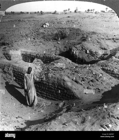 'The brick store chambers of Pithom, built by Hebrew bondsmen, Egypt', 1905.Artist: Underwood ...