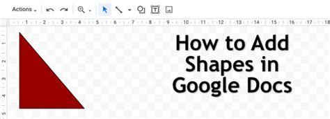 How to Add Shapes in Google Docs