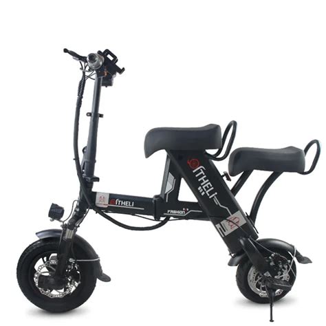 Electric Bike 500W Two Wheel Electric Scooters 12 Inch 36V Lightweight Folding Mini Electric ...