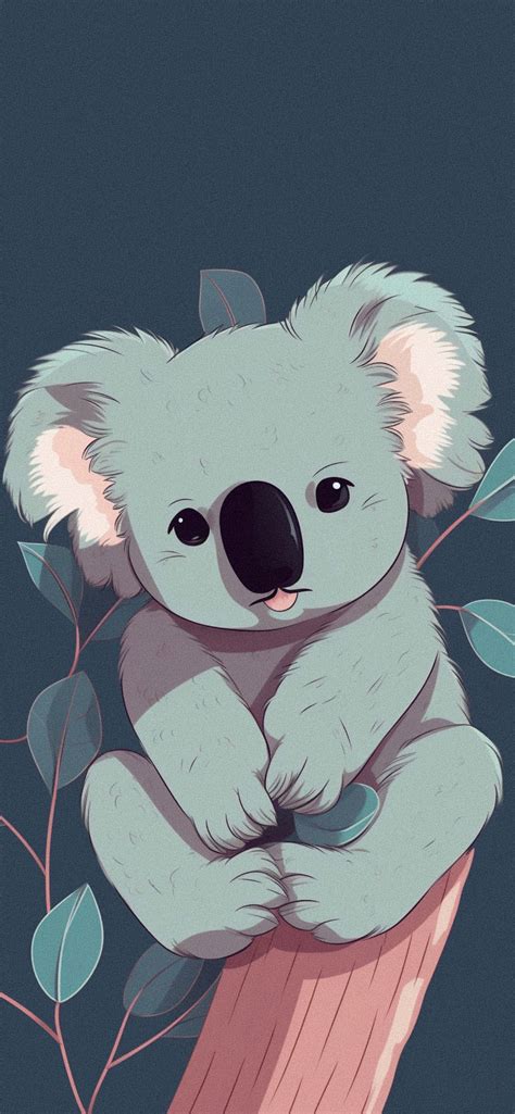 Cute Koala Cartoon Wallpapers - Aesthetic Bear Koala Wallpaper