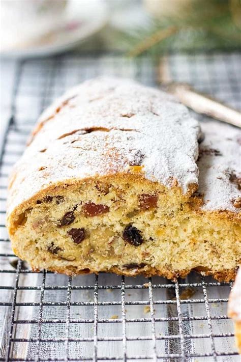 German Christmas Cake (Stollen Recipe) - Lavender & Macarons