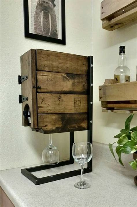 Awesome idea for box wine holder. | Dispenser diy, Wine cask, Wine ...