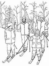 Skiing Start Point Coloring Page  Sky Coloriage En Ligne Ski sketch template