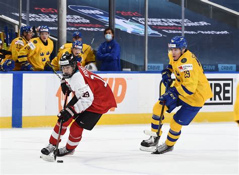 IIHF - Gallery: Austria vs Sweden - 2021 IIHF World Junior Championship