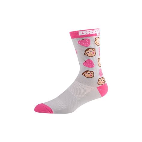 Monkey Cycling Socks, Custom Funny Wacky Patterned - SinoKnit