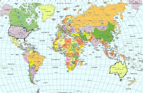 World Map - Contour line - Maps Of World