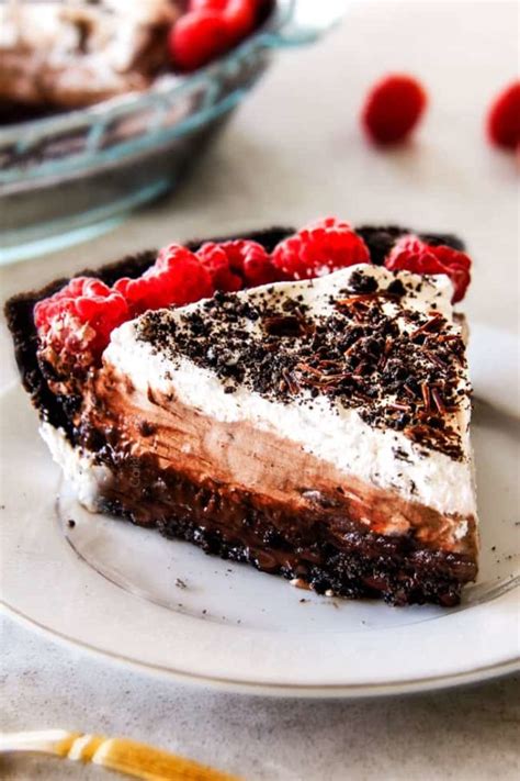 Almost NO BAKE Mud Pie with Oreo Crust - Carlsbad Cravings