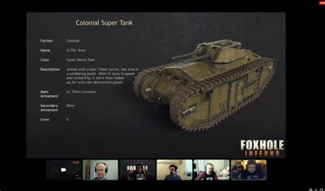 COLONIAL SUPER TANK ARES : r/foxholegame