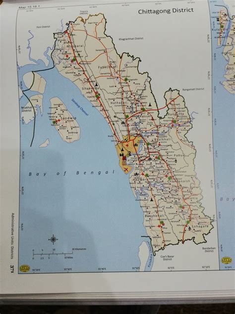 Chittagong District map