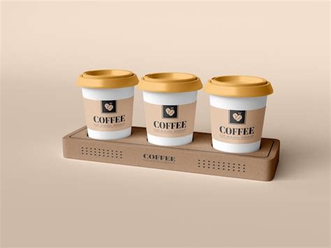 Premium PSD | Take away coffee cup mockup