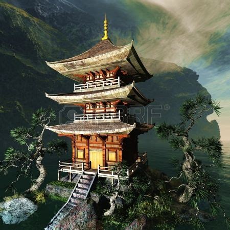 Zen buddhist temple in the mountains | Japanese temple, Japanese temple ...