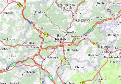 MICHELIN Bad Hersfeld map - ViaMichelin