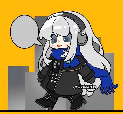 an anime character with white hair and blue eyes wearing headphones, standing in front of a ...